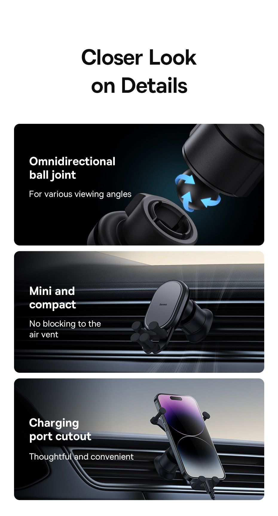Baseus Gravity Car Phone Holder – Auto