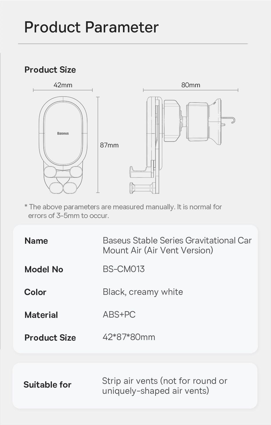 Baseus Gravity Car Phone Holder – Auto