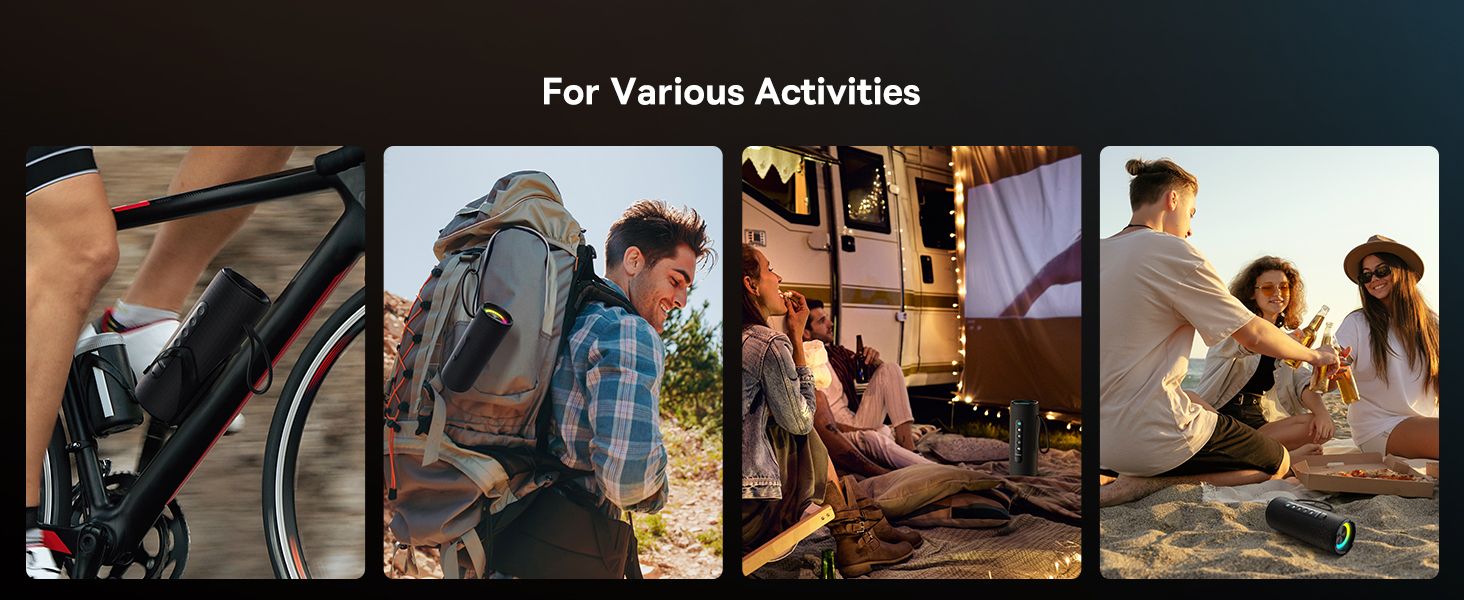 Baseus AeQur Series VO20 Bluetooth Speaker with Ambient RGB Light