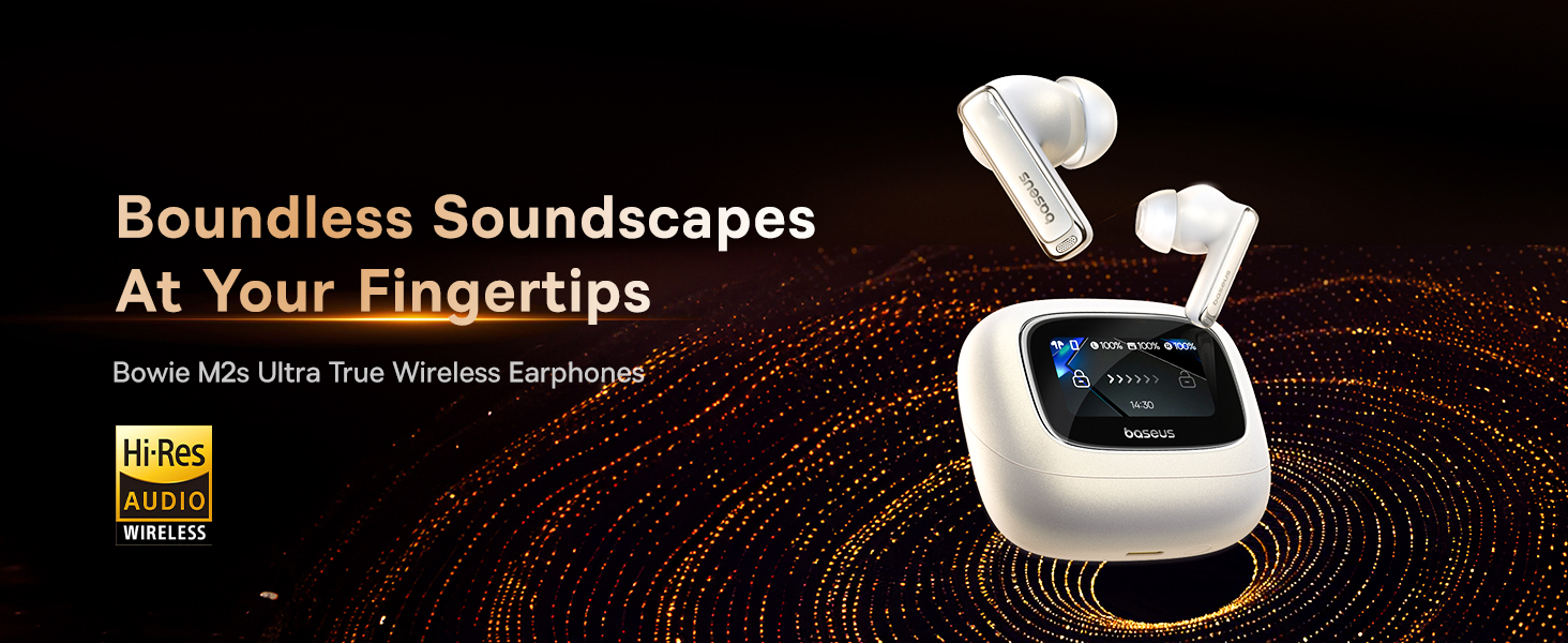 Baseus Bowie M2s Ultra True Wireless Earbuds – Bluetooth 5.4, 52dB ANC, Hi