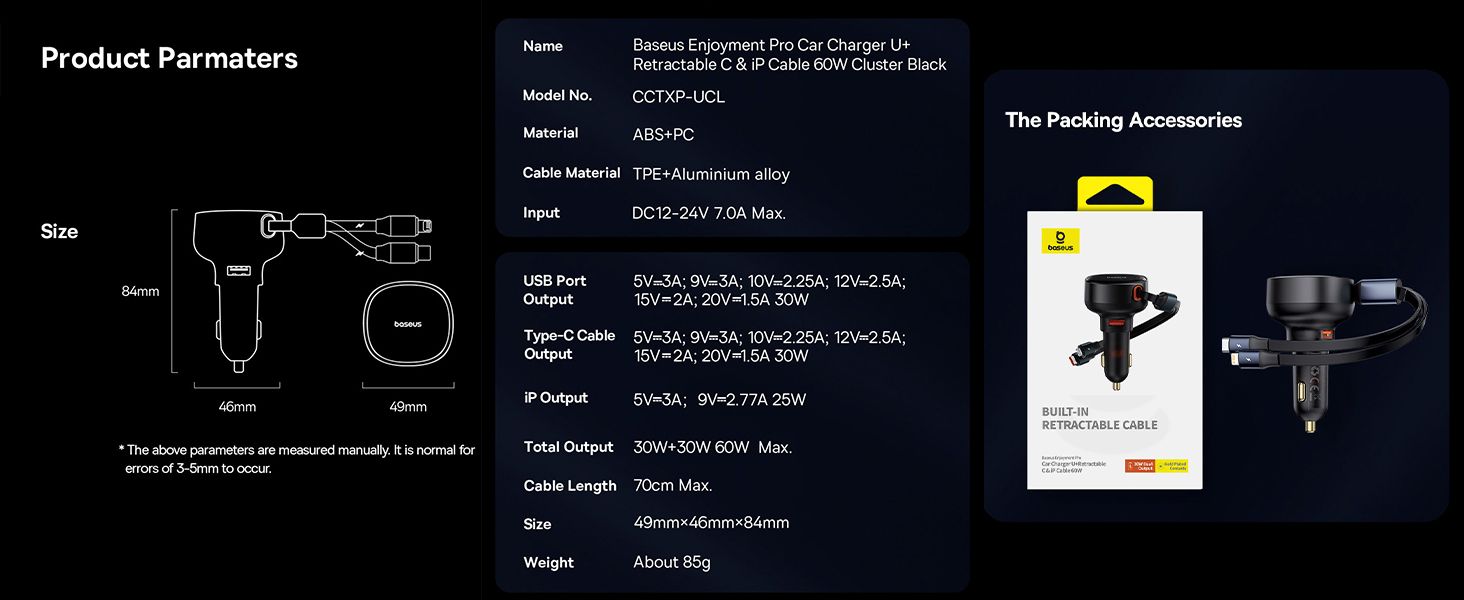 Baseus Car Charger USB