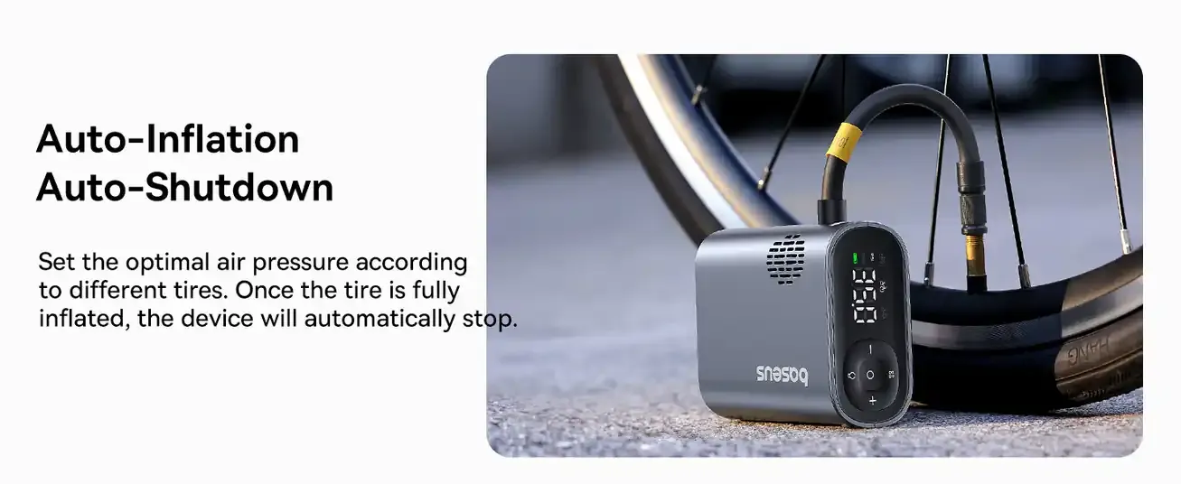 Baseus PrimeTrip 150PSI Portable Bike Pump