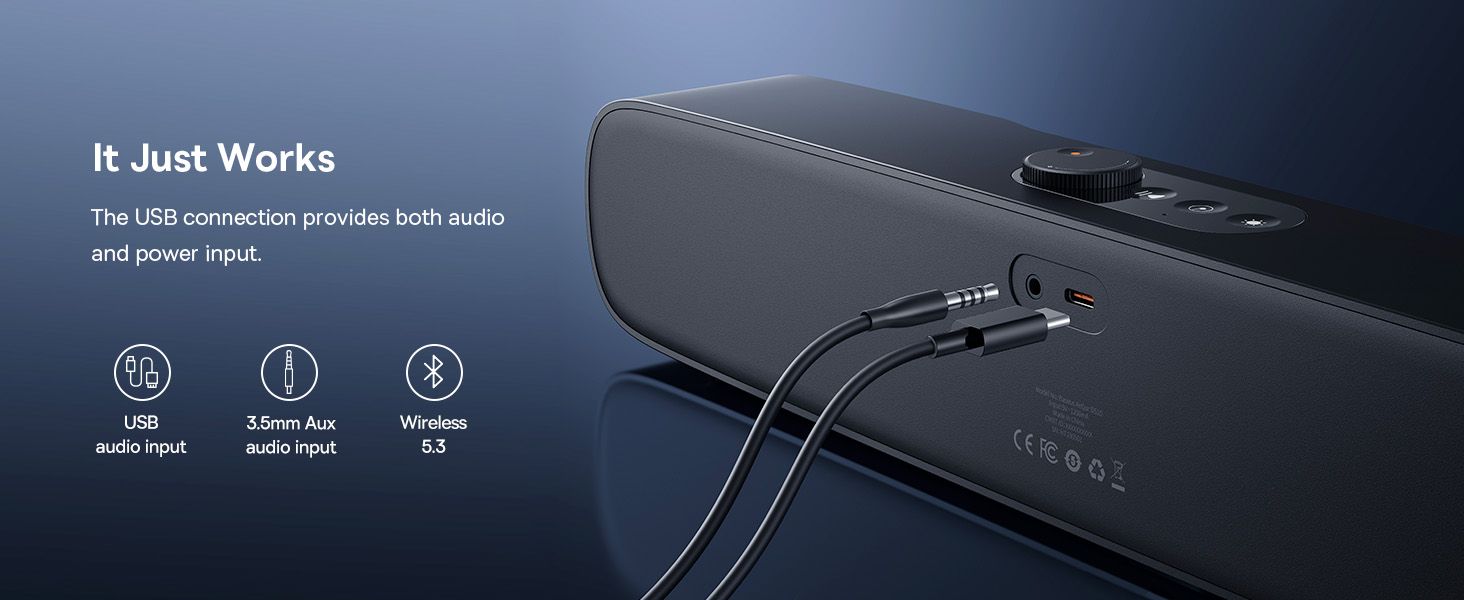 Baseus AeQur Series DS10  Desktop Mini Soundbar Bluetooth Speaker
