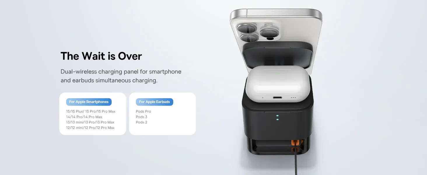 Baseus MagPro 2 in 1 Magnetic Wireless Charger