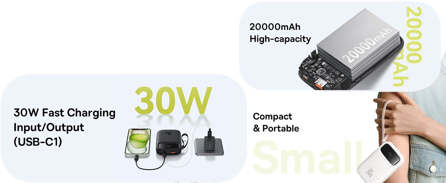 Baseus QPow2 20000mAh 30W Power Bank