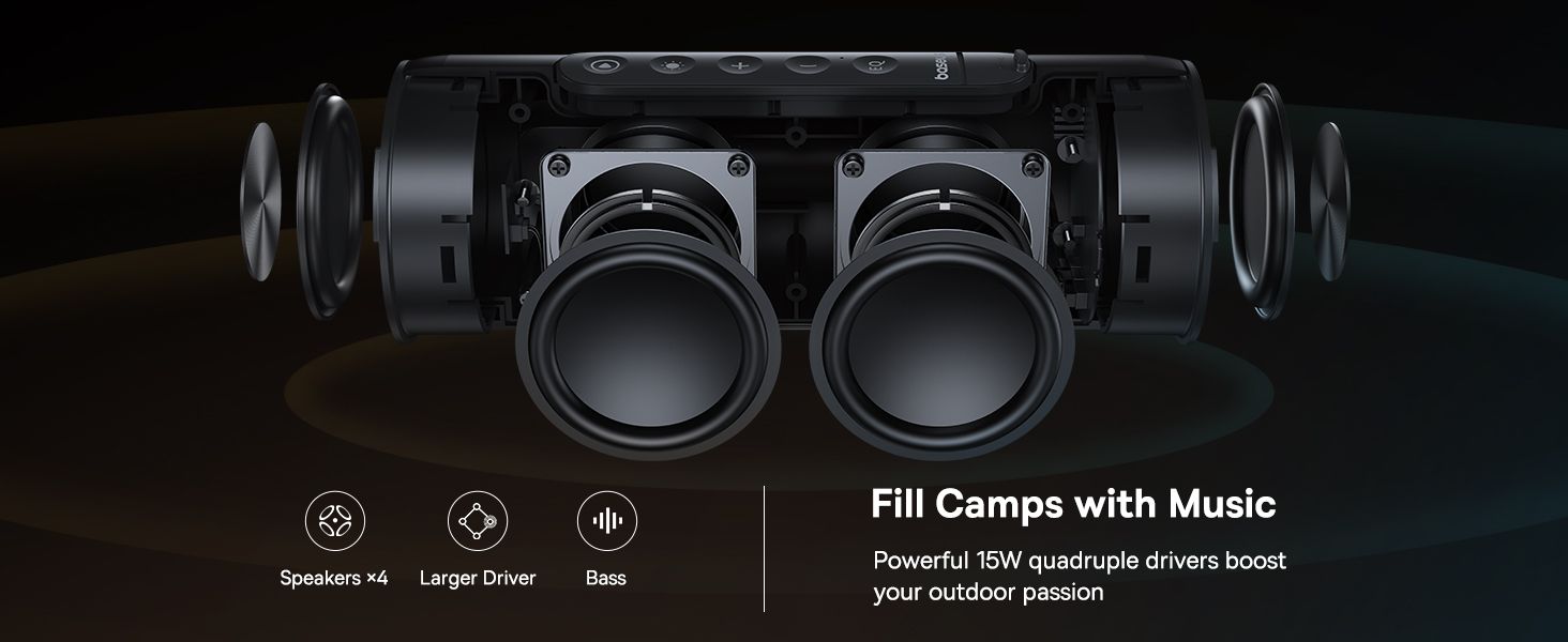 Baseus AeQur Series VO20 Bluetooth Speaker with Ambient RGB Light