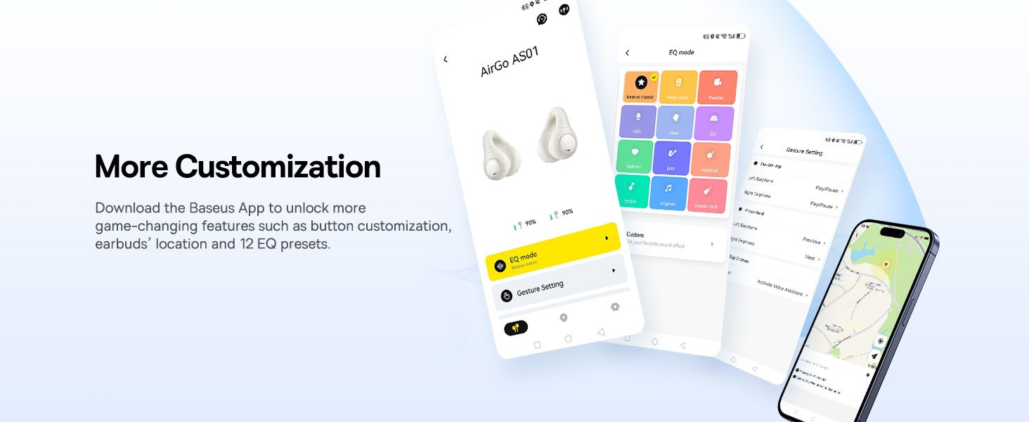 Baseus AirGo AS01 Open Ear Clip On Wireless Earbuds for Sports