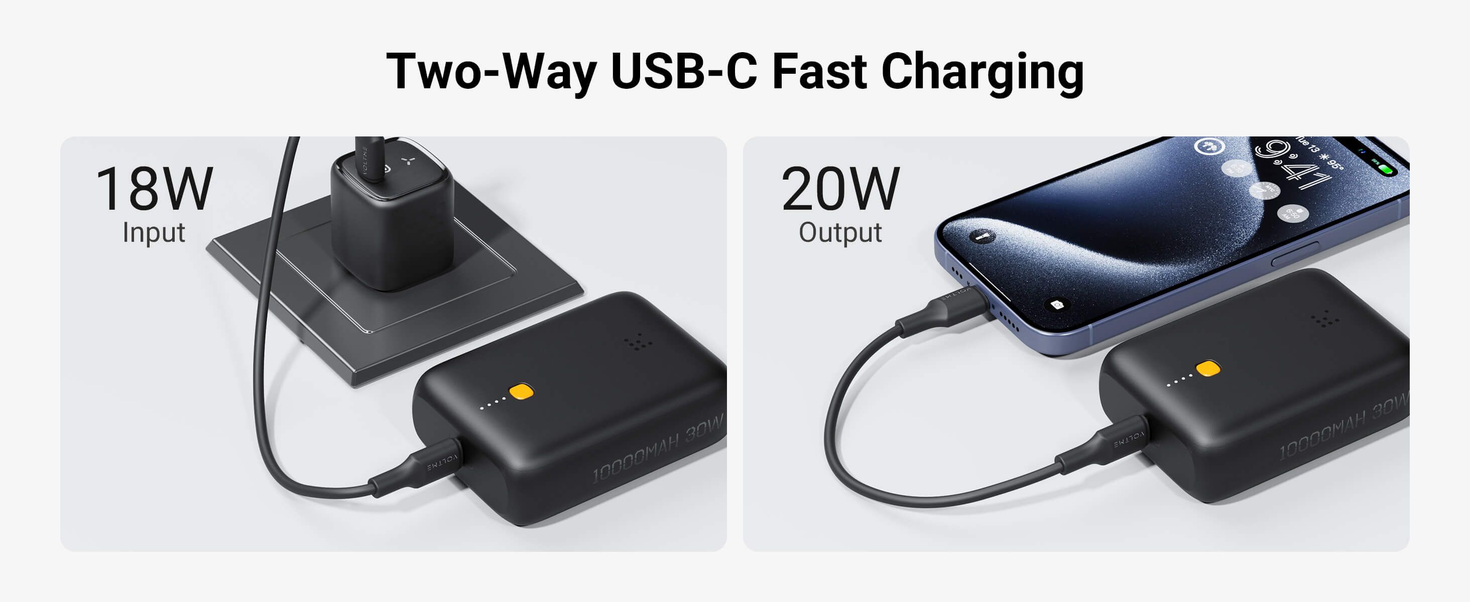 VOLTME Hypercore 10K Lite 10,000mAh Fast Charging Power Bank PD 3.0, Type