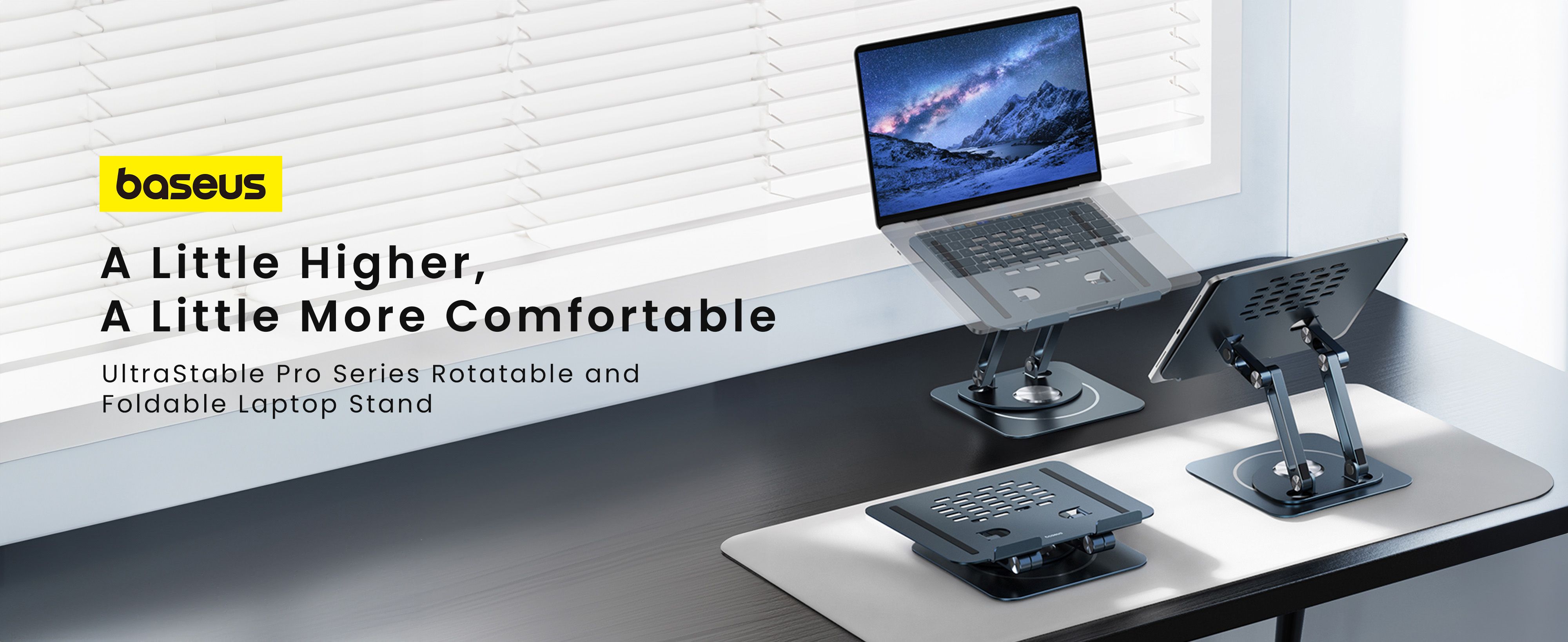 Baseus Foldable Stand For Laptop and iPad Tablet