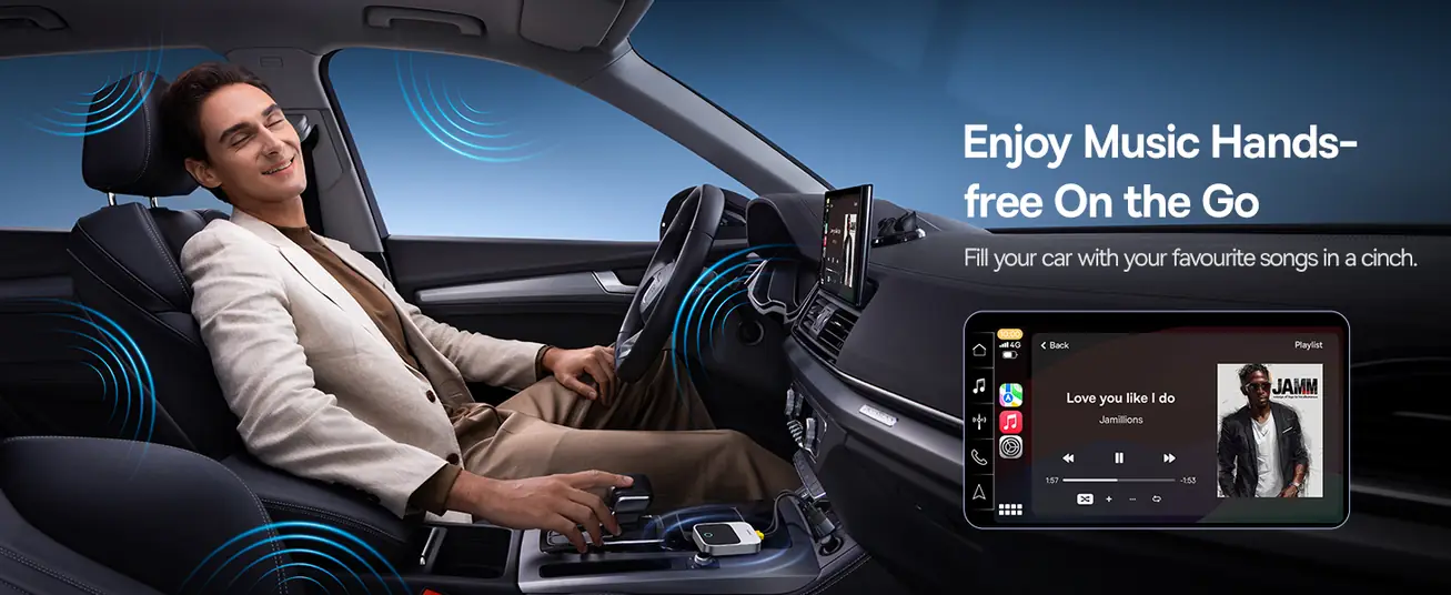 Baseus Prime Trip Safe Journey Wireless CarPlay Adapter for iPhone