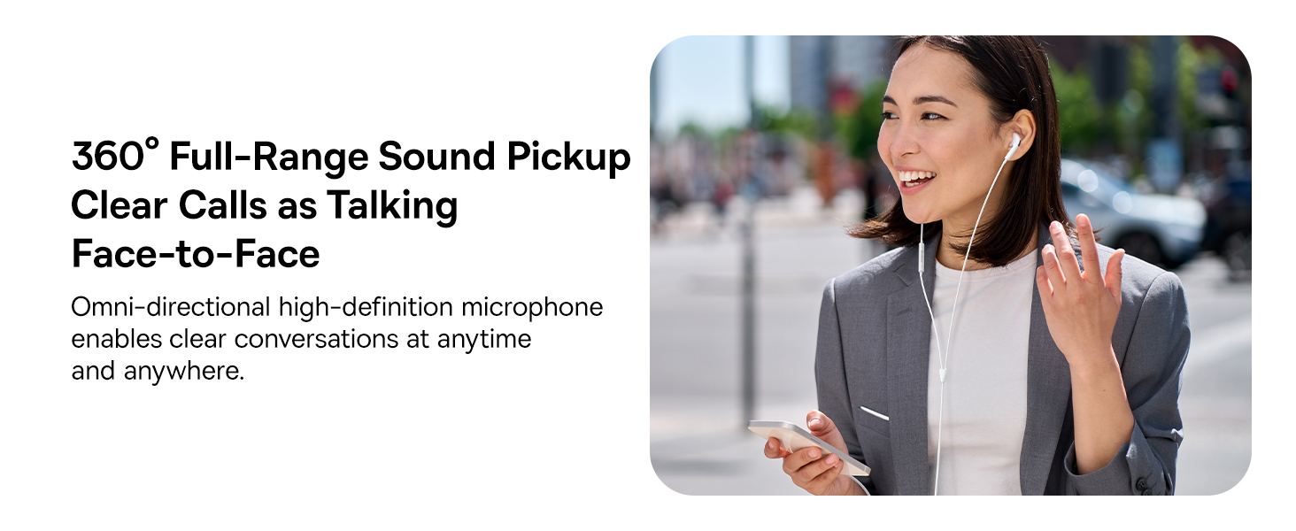 Baseus Encok Wired Earphones with 3.5mm Jack – Moon White