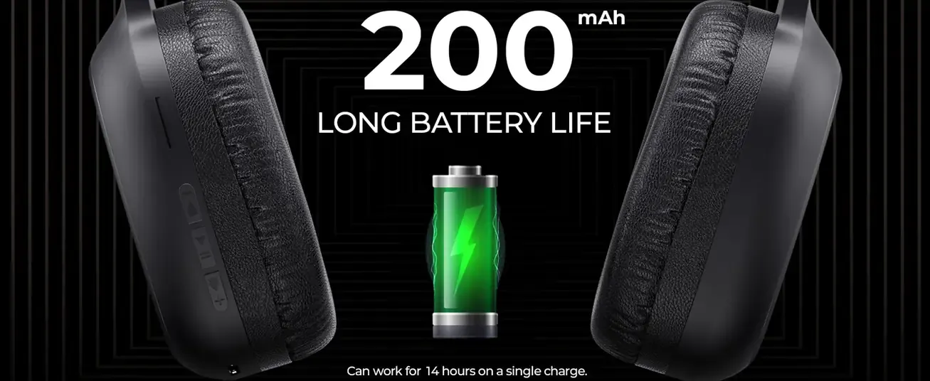 HAVIT H2590BT PRO Bluetooth Headphones – HD Sound, Bluetooth 5.3, 14H Battery Life, Foldable Design, Noise Isolation, Micro SD, FM Radio, AUX