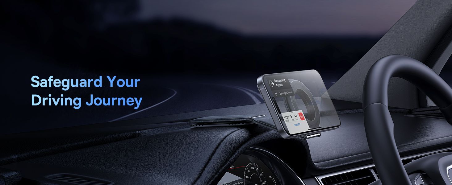 Baseus C02 Prime Trip Series Magnetic Car Phone Holder 360° Rotatable, Foldable Car Mount
