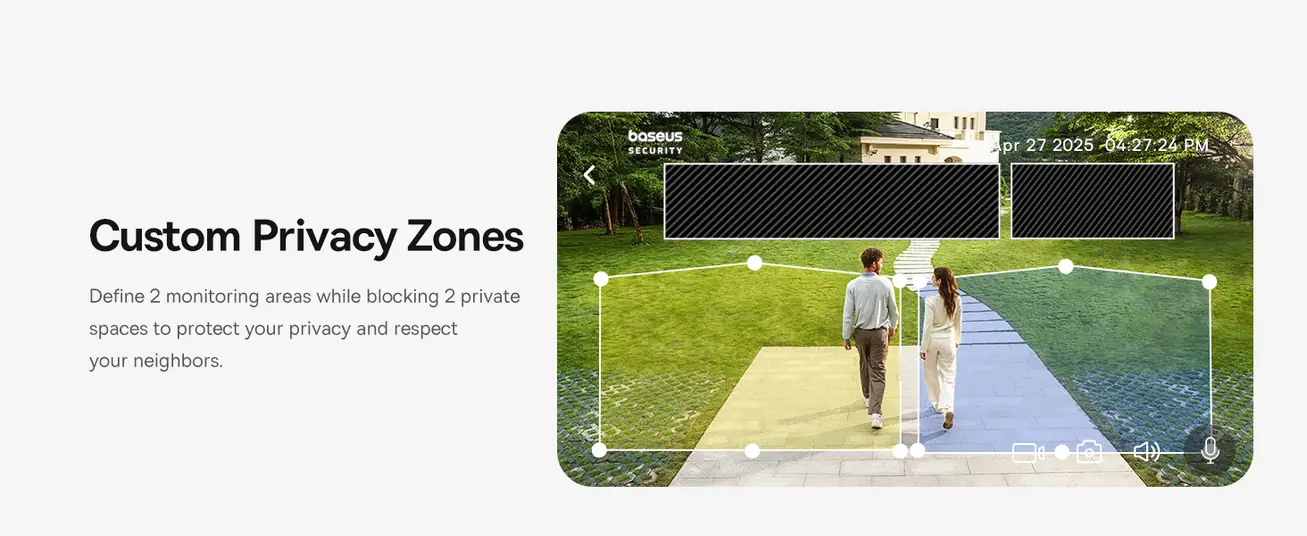 Baseus Security S1 Lite Outdoor Camera 2K – Solar, Night Vision, AI Motion, IP67, No Monthly Fee