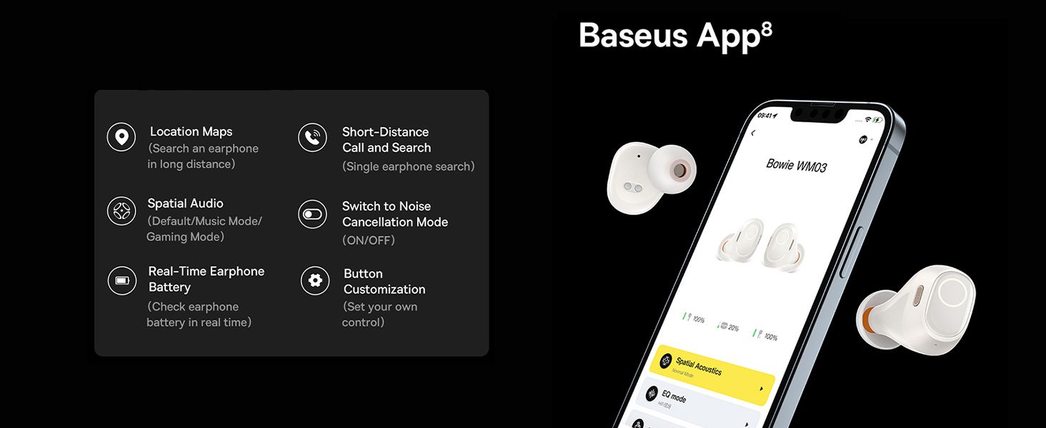 Baseus Bowie WM03 True Wireless Earphones