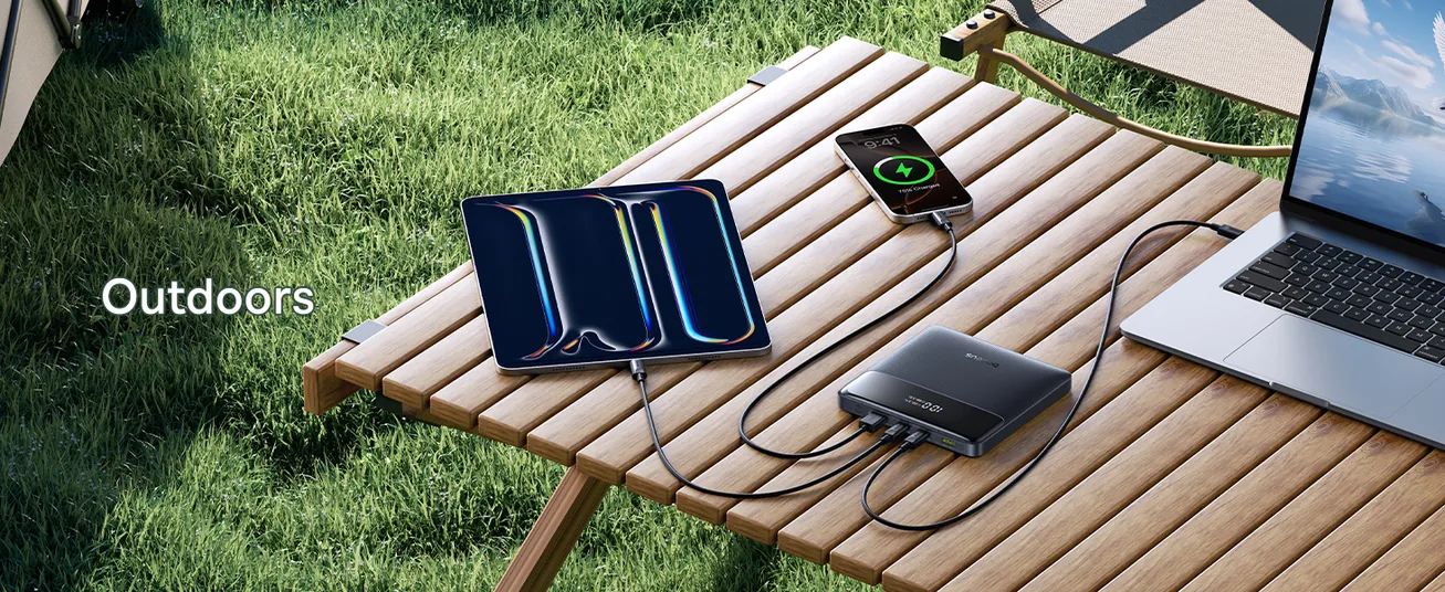 Baseus Power Bank, 20000mAh 100W PD Fast Charging Portable Charger with Digital Display, Blade H1 Lite Laptop Battery Bank for ROG Ally, Steam Deck, MacBook, iPad, iPhone, Samsung