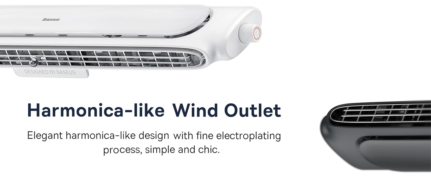 Baseus Desktop Fan, 2 in 1 Monitor Clip