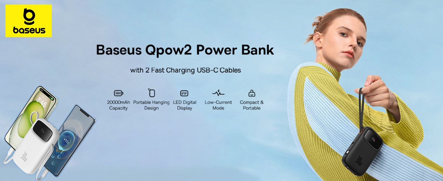Baseus QPow2 20000mAh 30W Power Bank