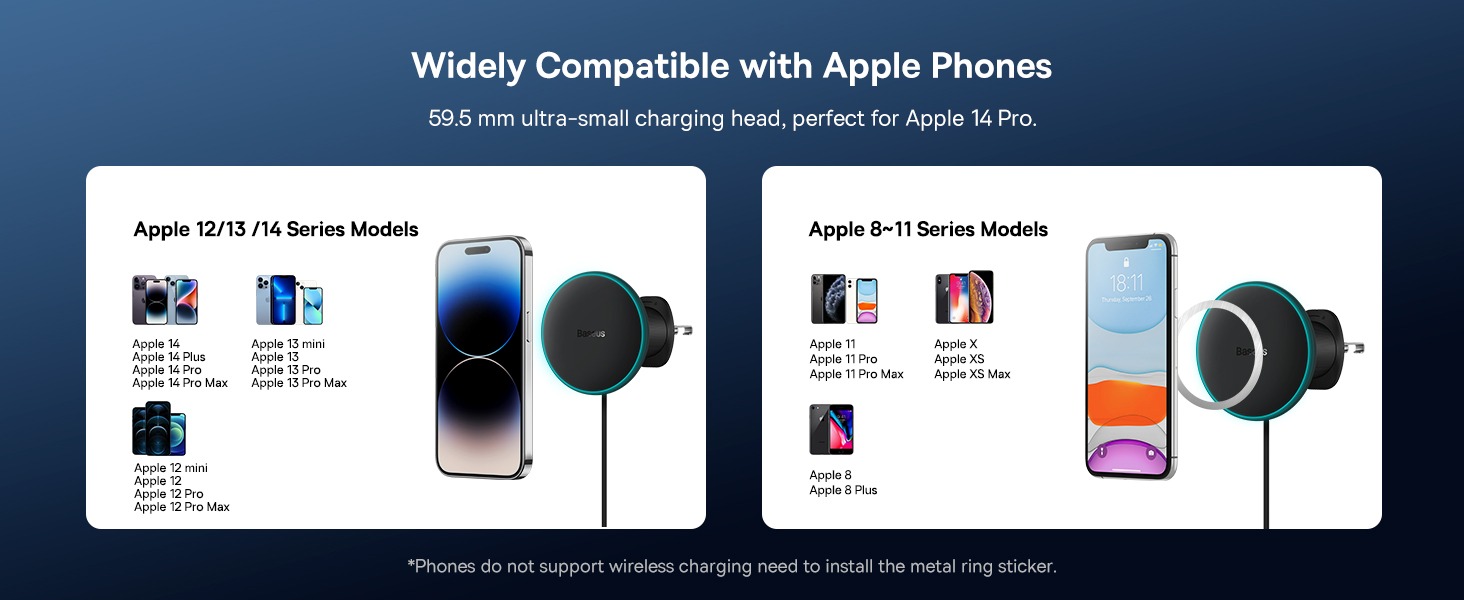 Baseus Magnetic Wireless Car Charger 40W for iPhone &amp; Samsung