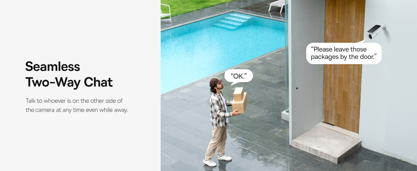 Baseus Solar Security Camera Outdoor, S1 Wireless Solocam, Forever Power with Auto Sunlight