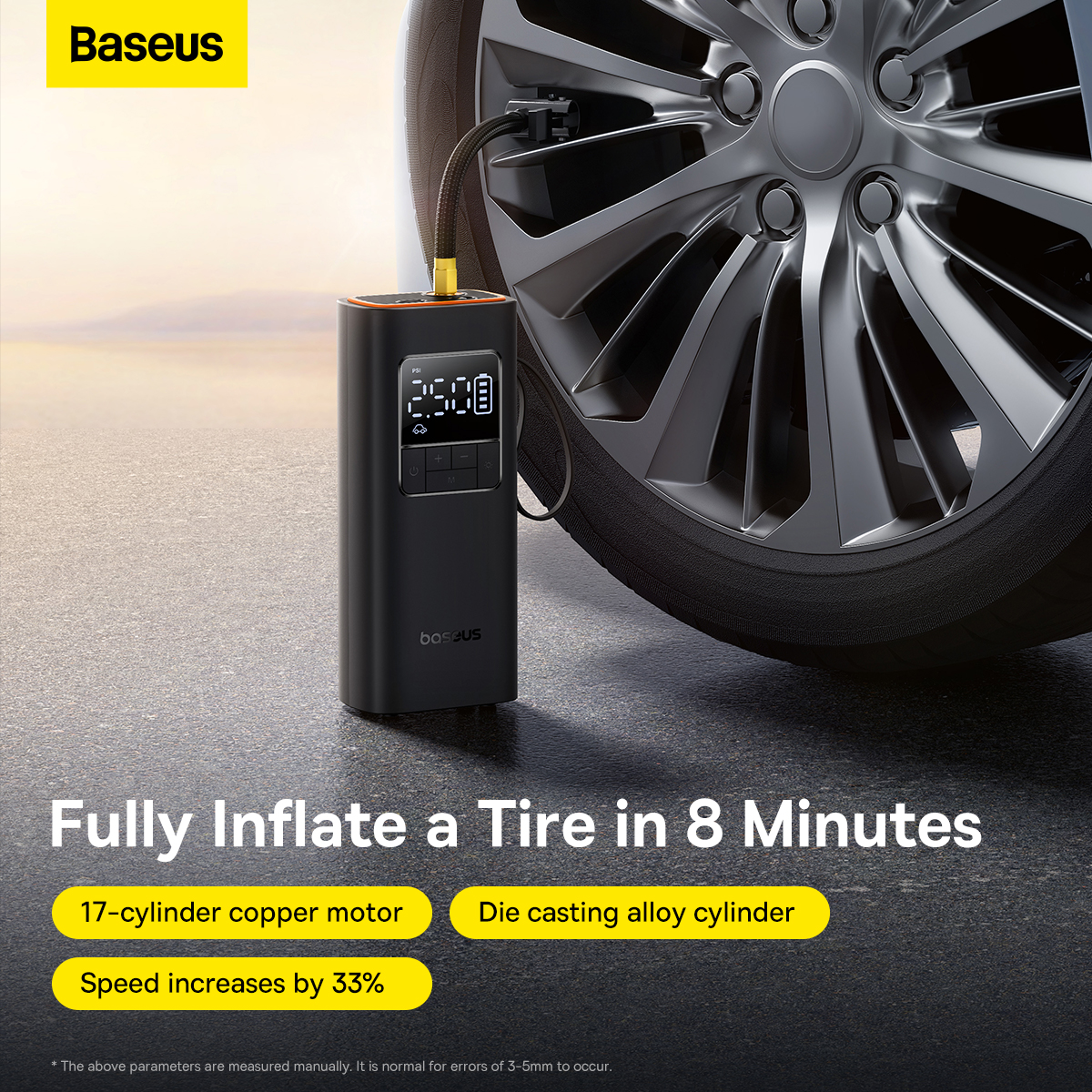 Baseus SuperMini Pro 4000mAh Wireless Car Inflator 17