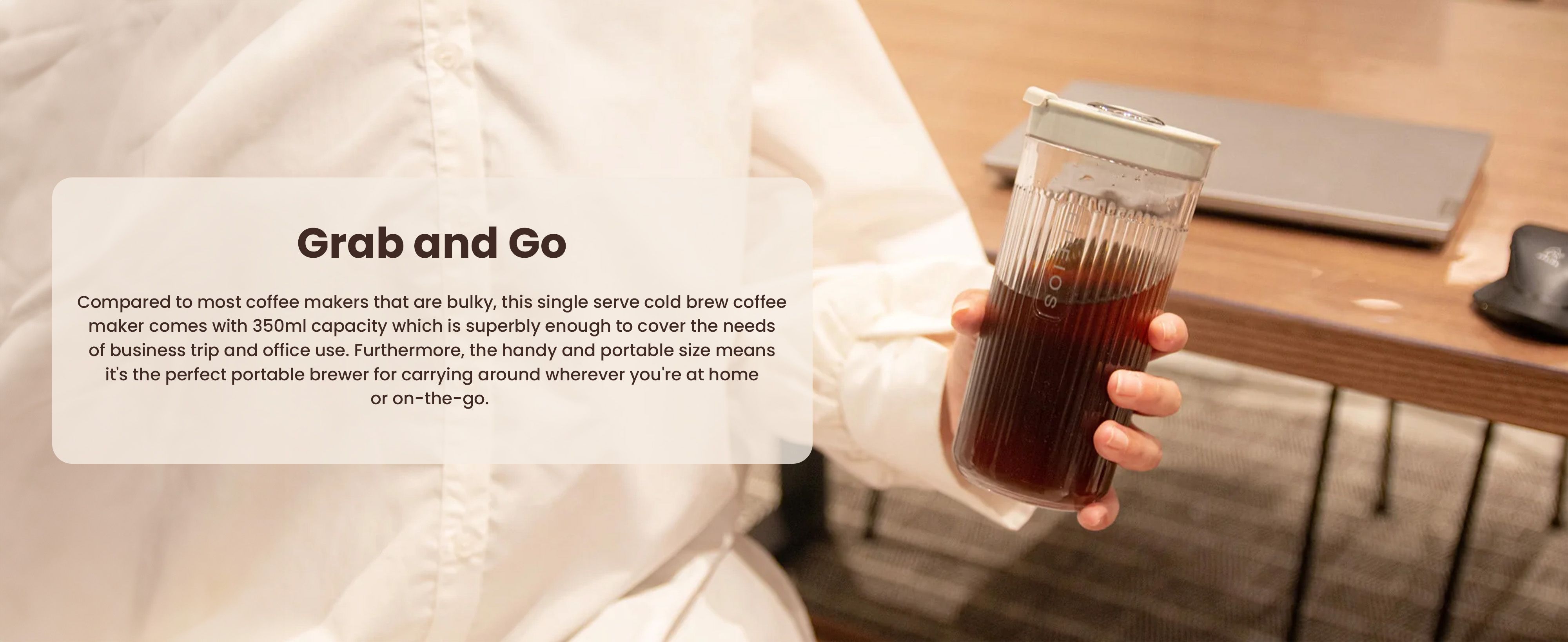 EPEIOS HummingBird Electric Cold Brew / Iced Tea Coffee Maker 10 Minutes High Quality Cold Brew 350ml