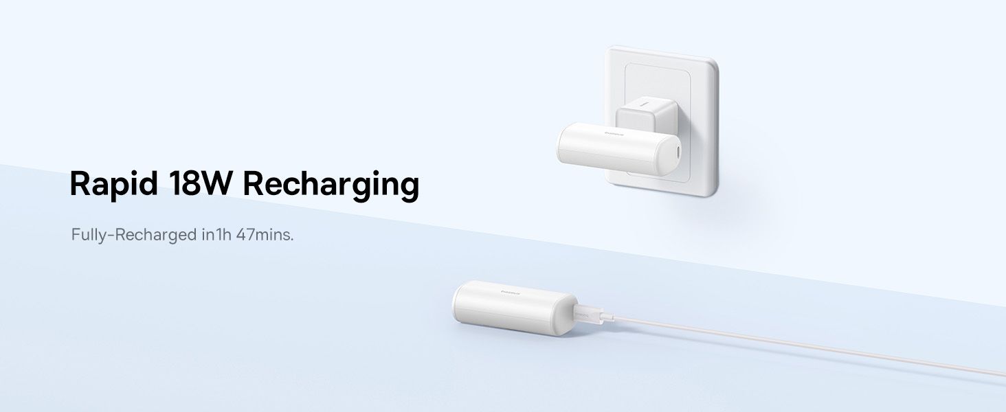 Baseus Compact Series 5000mAh Fast Charging Power Bank 20W PD With Built