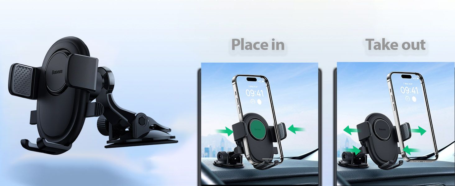 Baseus UltraControl Lite Series 2 in 1 Car Phone Holder