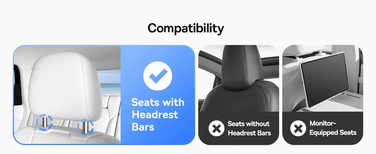 Baseus MagPro Series Versatile Car Mount for Backseat Headrest