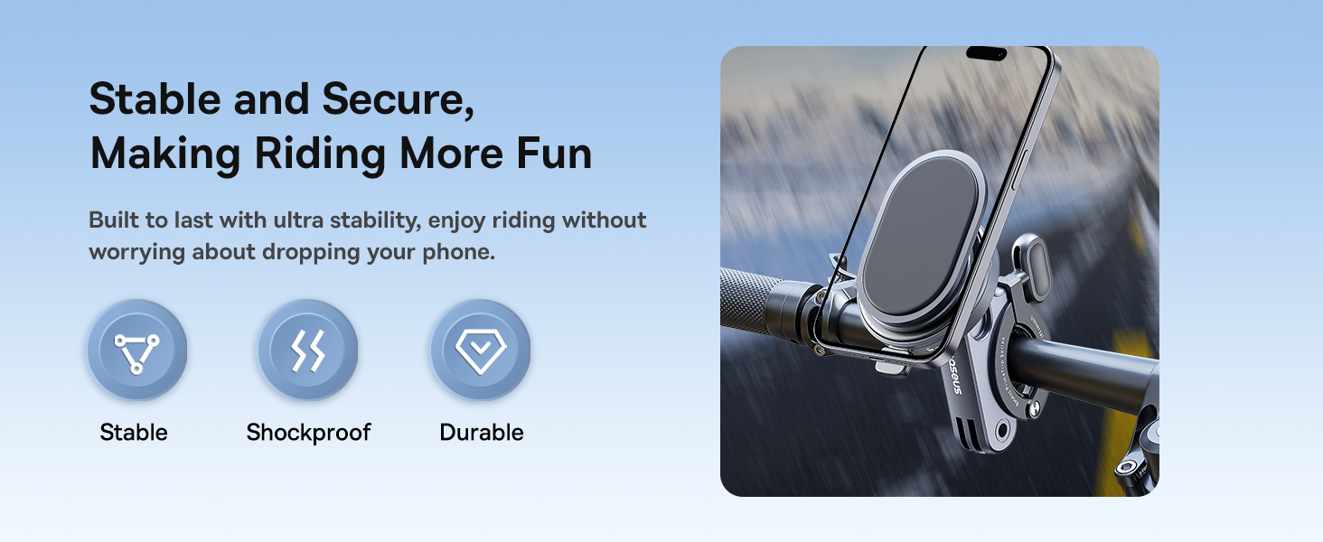 Baseus PrimeTrip Bike Phone Mount – Secure Snap