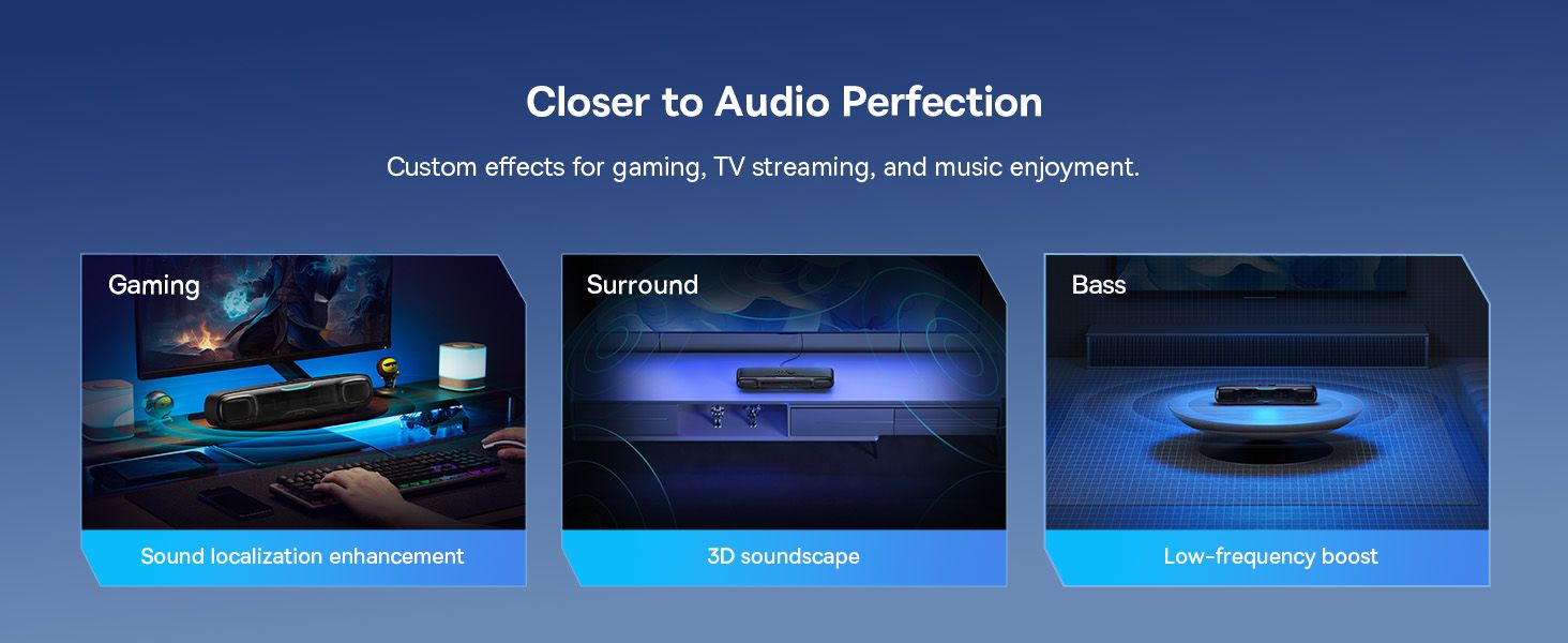 Baseus AeQur Series DS10  Desktop Mini Soundbar Bluetooth Speaker