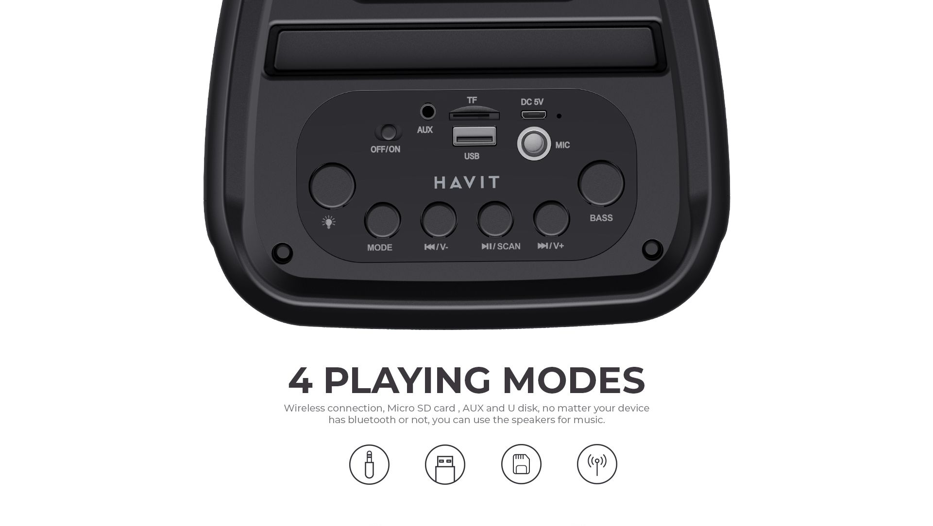 HAVIT SQ133BT Portable Bluetooth Speaker