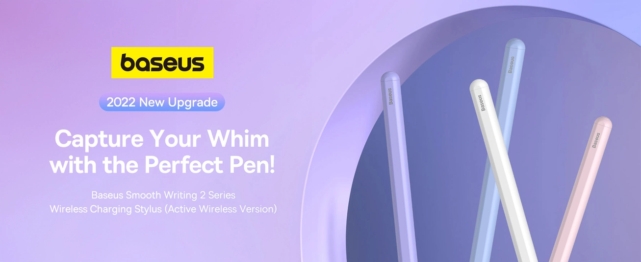 Baseus Smooth Writing 2 Series Wireless Charging Stylus Portable Touch Screen Capacitive Pencil with Nib (Active Wireless Version)