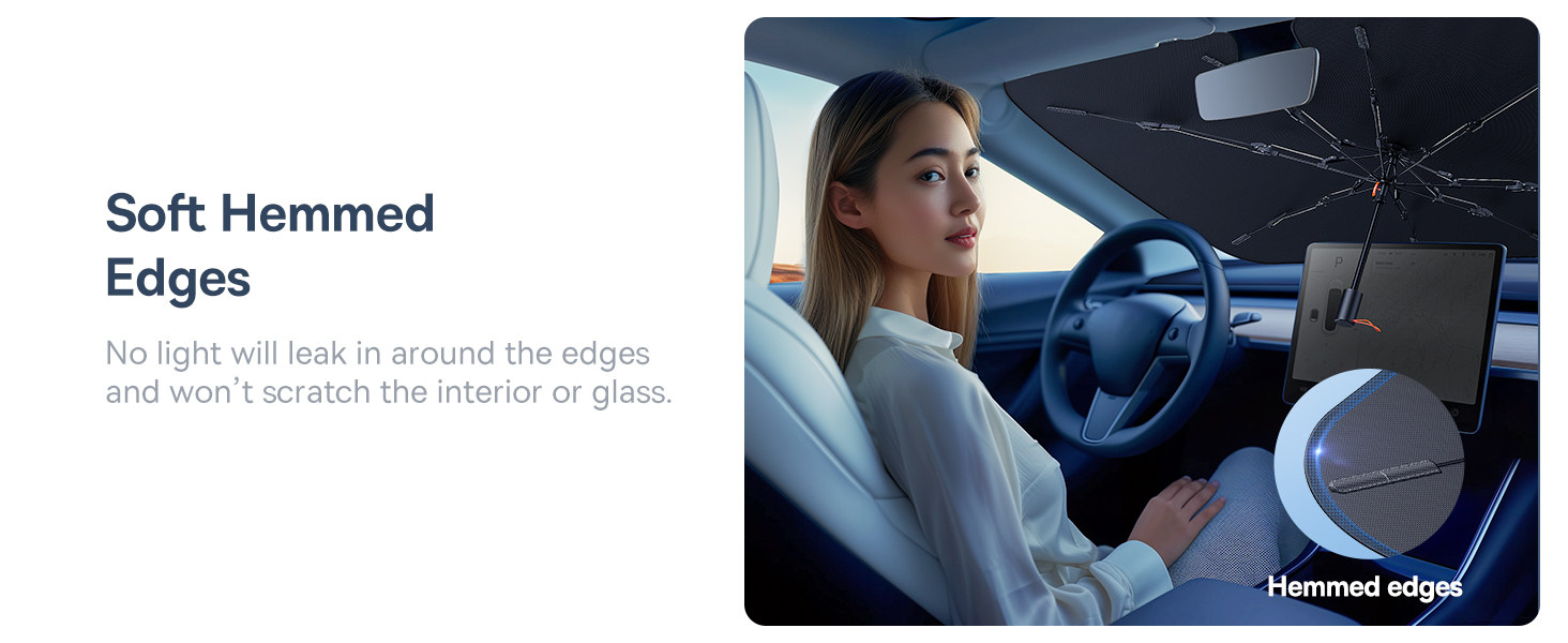 Baseus Car Sun Shade, for Car Front Windshield, Car Umbrella Sun Shade Cover, Foldable Anti