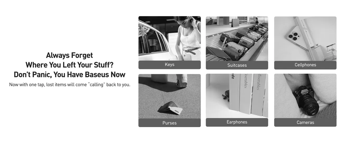 Buy Baseus T2 Pro Smart Bluetooth Tracker – GPS Locator for Keys, Wallet, Luggage, and Pets in UAE