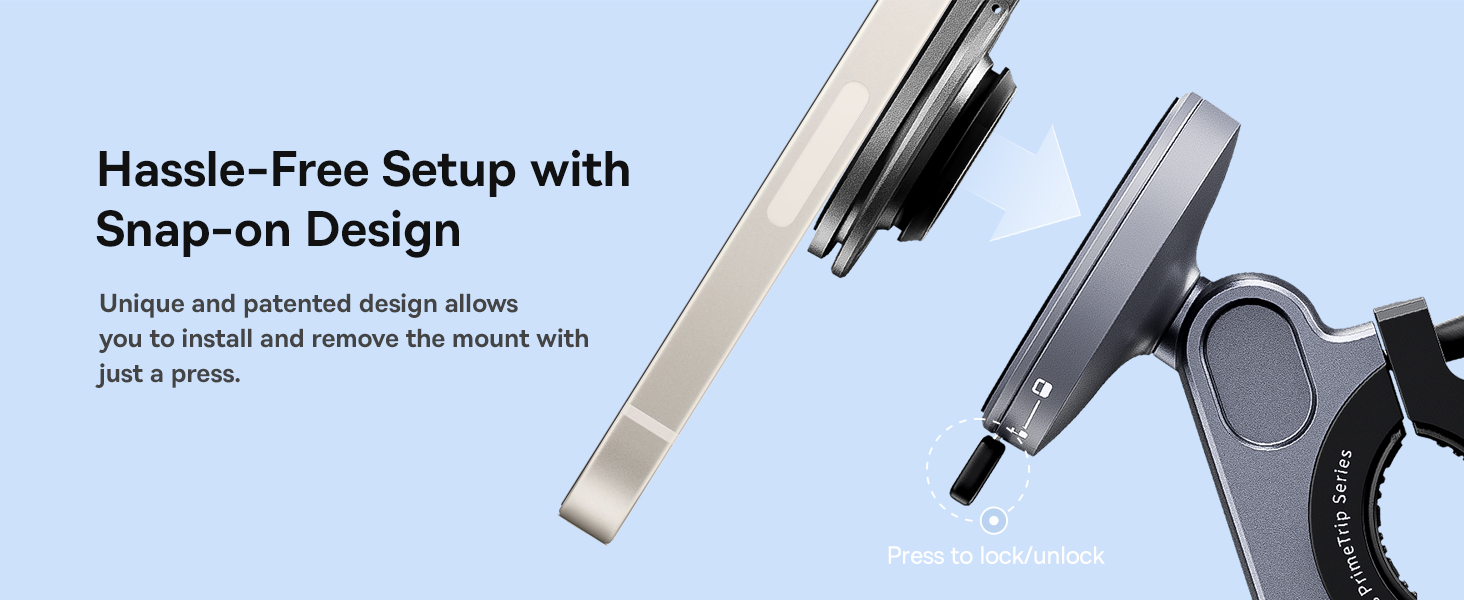 Baseus PrimeTrip Bike Phone Mount – Secure Snap