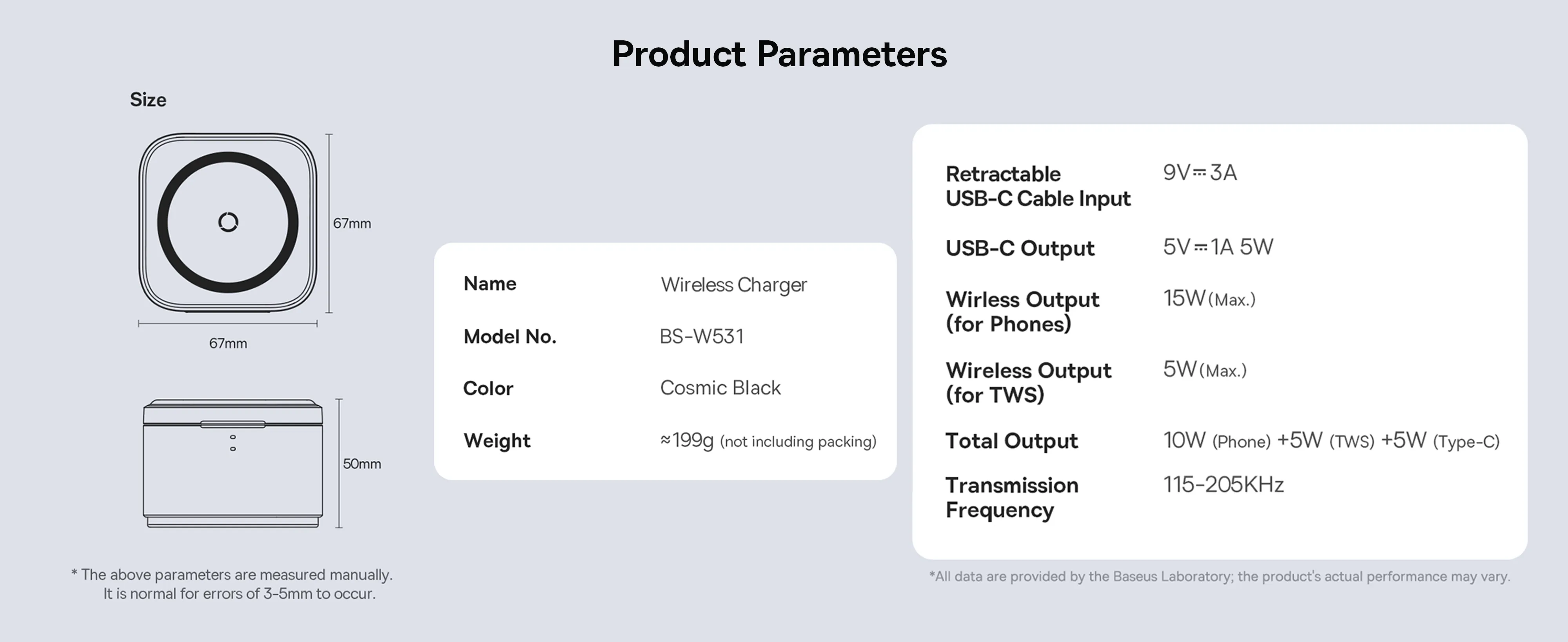 Baseus MagPro 2 in 1 Magnetic Wireless Charger