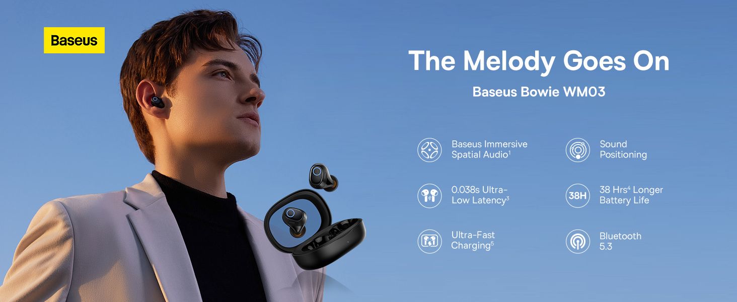 Baseus Bowie WM03 True Wireless Earphones
