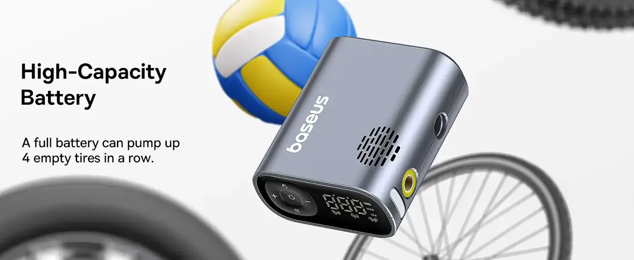 Baseus PrimeTrip 150PSI Portable Bike Pump