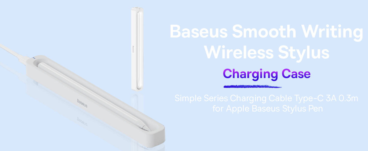 Baseus Smooth Writing Wireless Stylus Charging Case – White