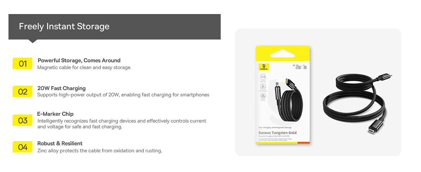 Baseus Tungsten Gold Magnetic Anti