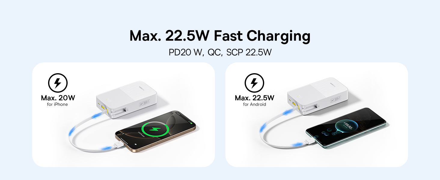 Baseus EnerFill Bipow2 Pro 20000mAh Power Bank with Built