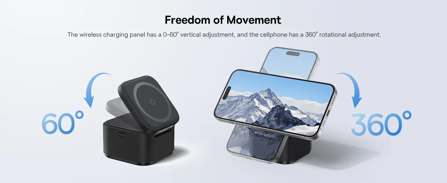 Baseus MagPro 2 in 1 Magnetic Wireless Charger