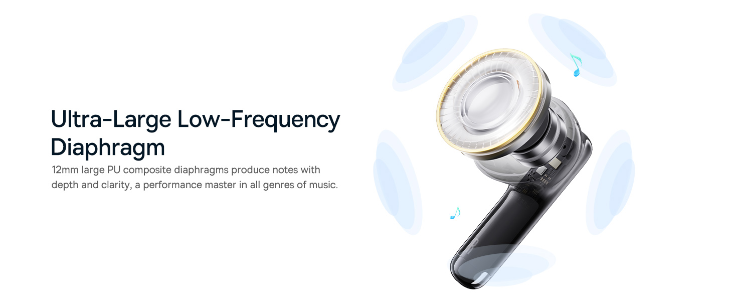 Baseus Bowie E13 TWS Earbuds with Bluetooth 5.3, Up to 30 Hours Playtime, 0.06s Low Latency, Fast Charge Wireless Earbuds and App Control Black