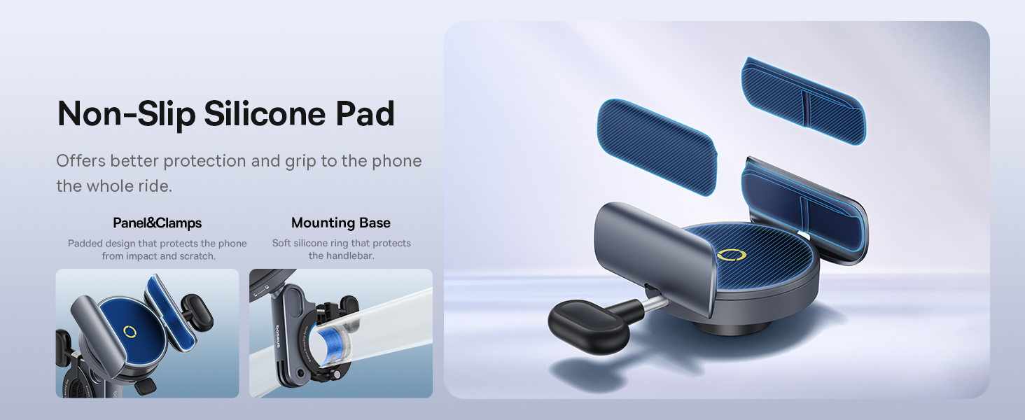 Baseus PrimeTrip Magnetic Bike Phone Holder – 360° Rotatable, Durable Mount
