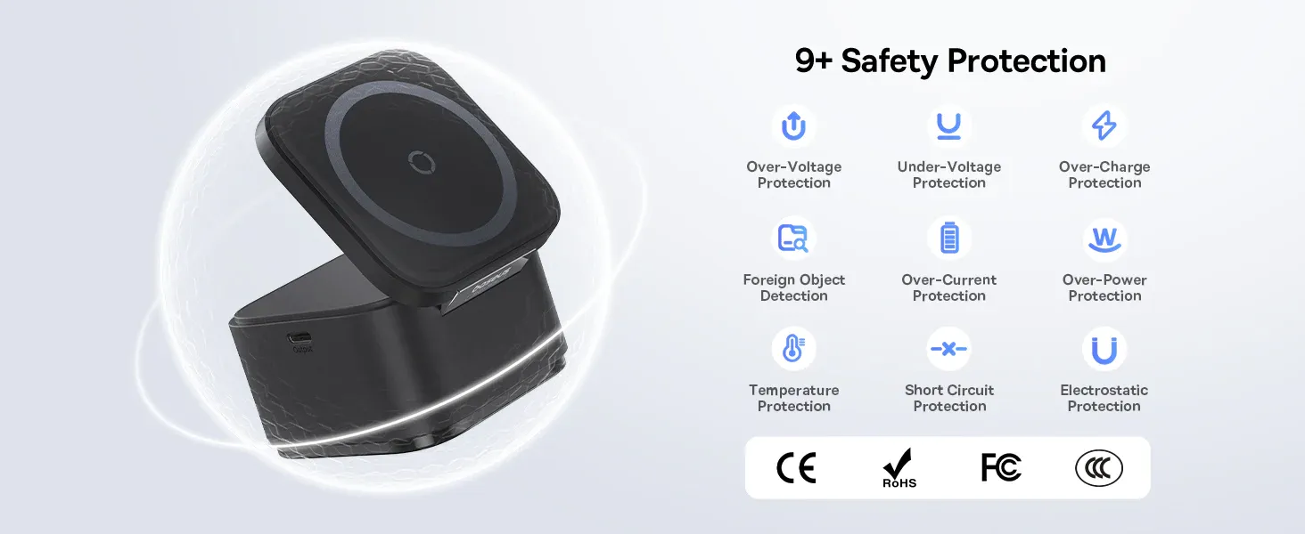Baseus MagPro 2 in 1 Magnetic Wireless Charger