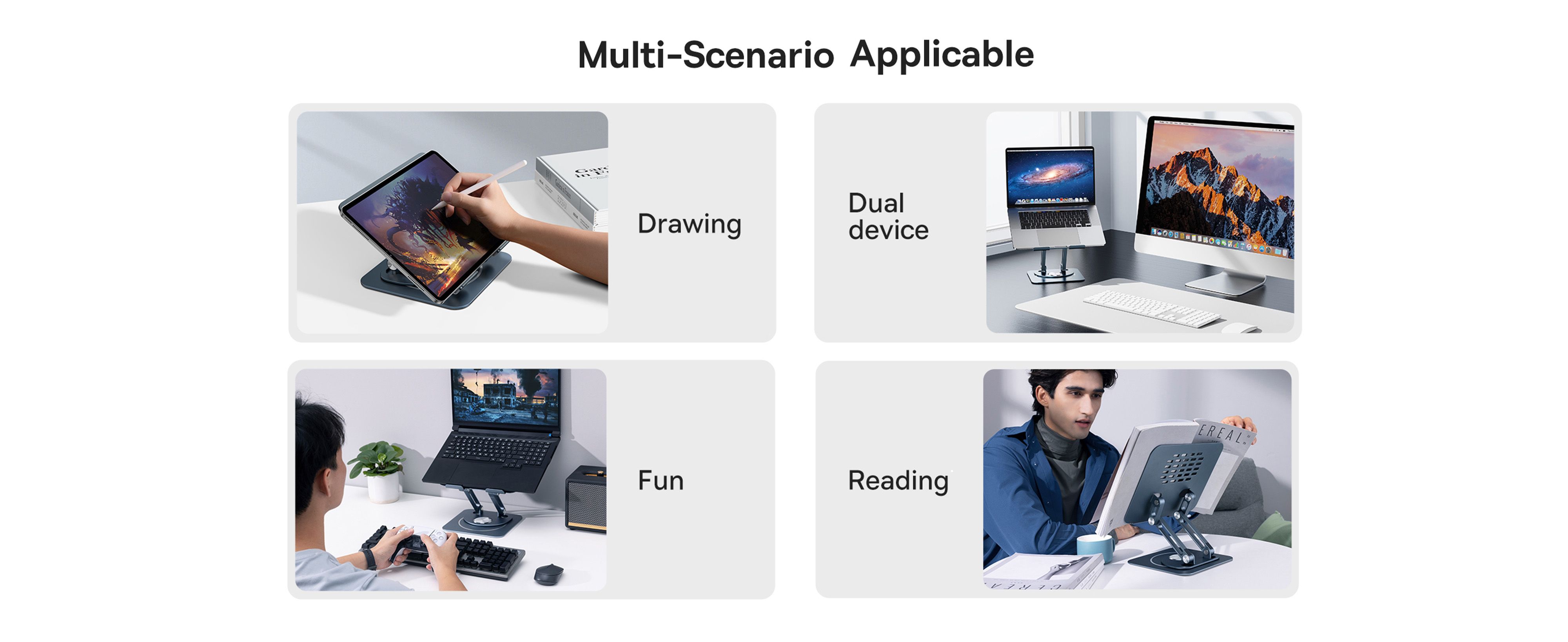 Baseus Foldable Stand For Laptop and iPad Tablet